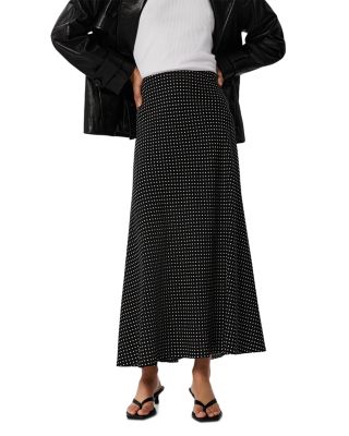 Mini Polka Dot Maxi Skirt