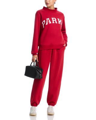 Crimson White Varsity Mock Neck Sweatshirt