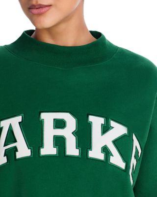 Palms White Varsity Mock Neck Sweatshirt