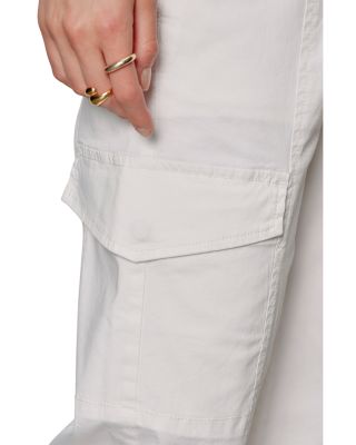 Rebel High Rise Straight Crop Jeans in Chalk