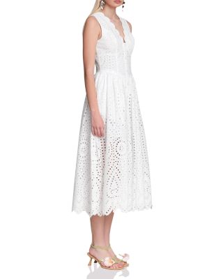 Broderie Anglaise Midi Dress