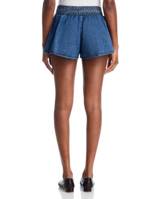 Paradise Found Denim Skort in Mid Indigo