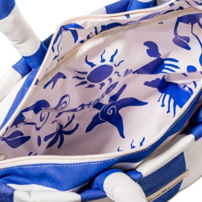 Cloud Striped Cooler Tote