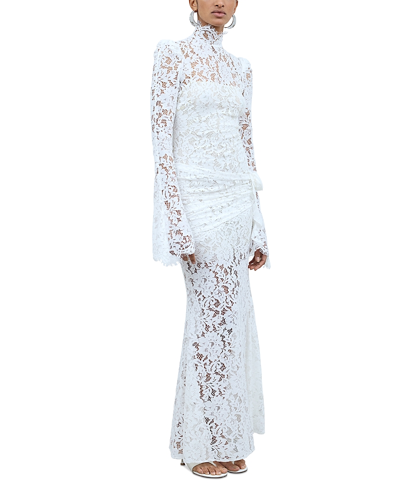 De La Vali Bodita Lace Sash Maxi Dress