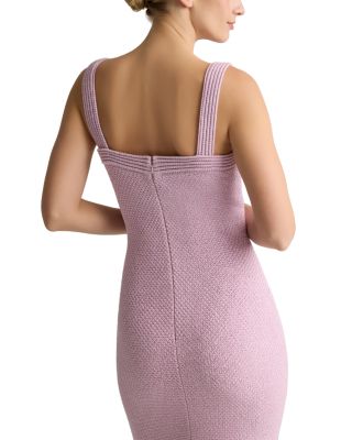 Metallic Mouline Knit Midi Dress