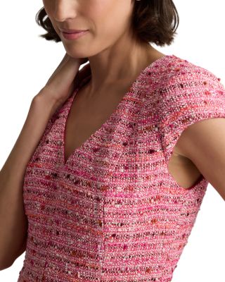 Provence Tweed Cap Sleeve Dress