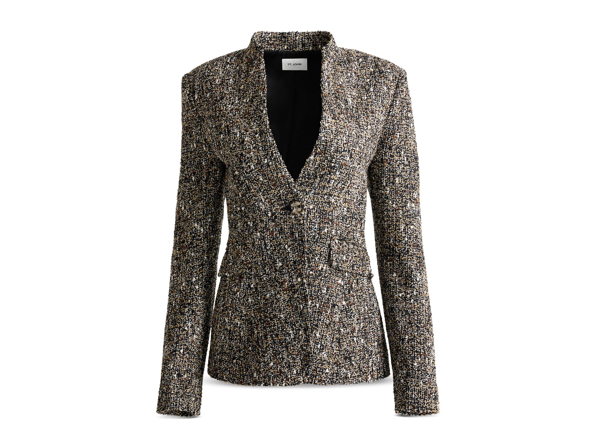 Shawl Collar Tweed Jacket — Image 11