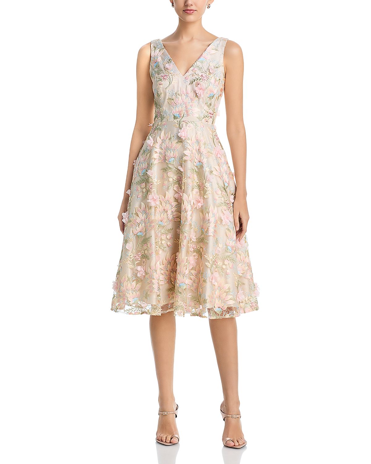 Eliza J V Neck Sleeveless Dress