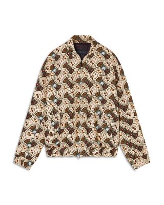 Floral Jacquard Bomber Jacket