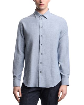 Cotton & Linen Textured Sport Shirt