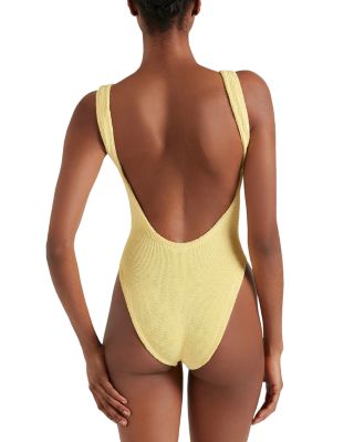 Square Neck One Piece Swimsuit