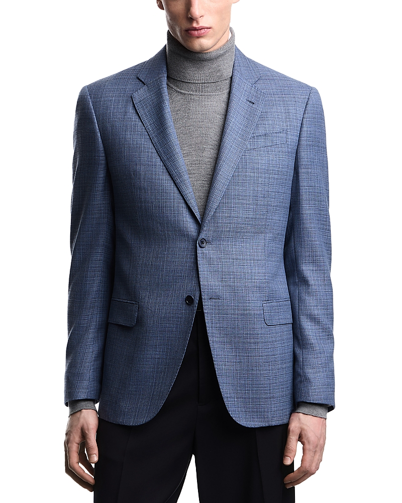 Emporio Armani G Line Regular Fit Single Breasted Notch Lapel Jacket in Super 130s Wool