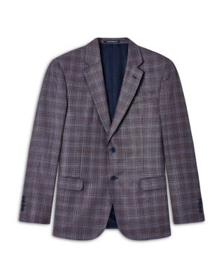 G Line Regular Fit Single Breasted Notch Lapel Jacket in Super 130s Wool