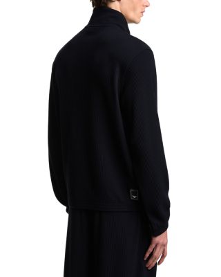 Travel Essentials Zip Up Textured Sweatshirt