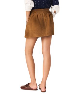 Short Suede Skirt