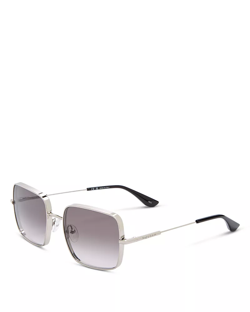 McQueen Square Sunglasses, 55mm