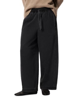 Petites Casual Denim Barrel Trousers