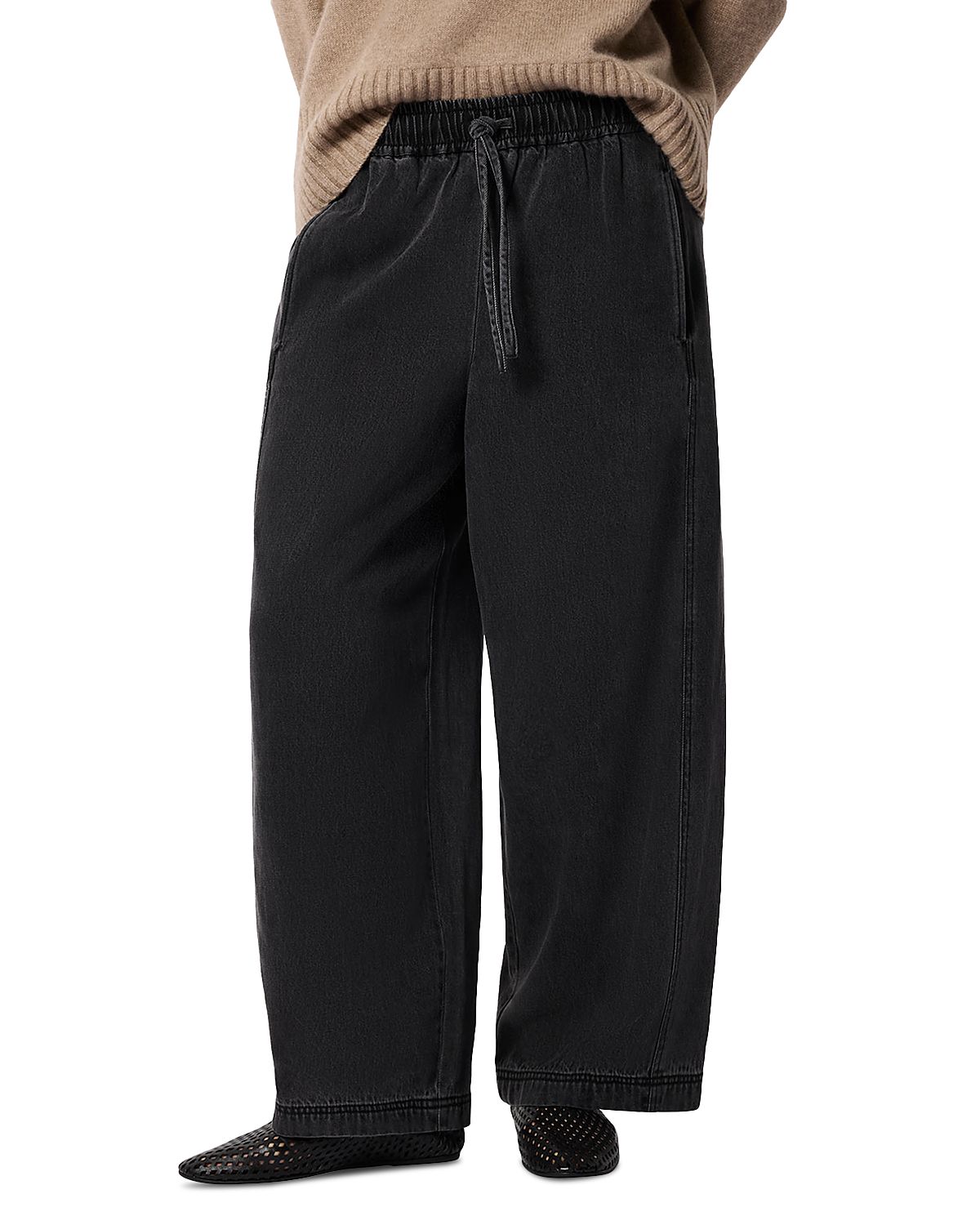 Whistles Petites Casual Denim Barrel Trousers