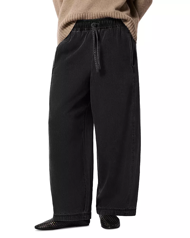 Whistles Petites Casual Denim Barrel Trousers