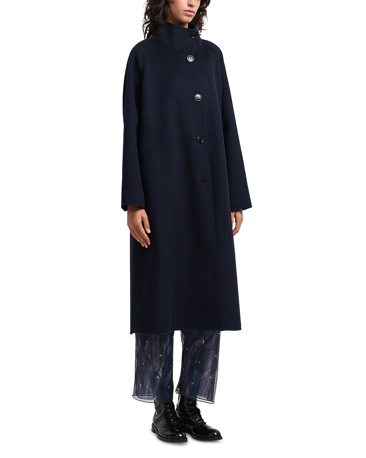 Emporio Armani Double Faced Belted Coat