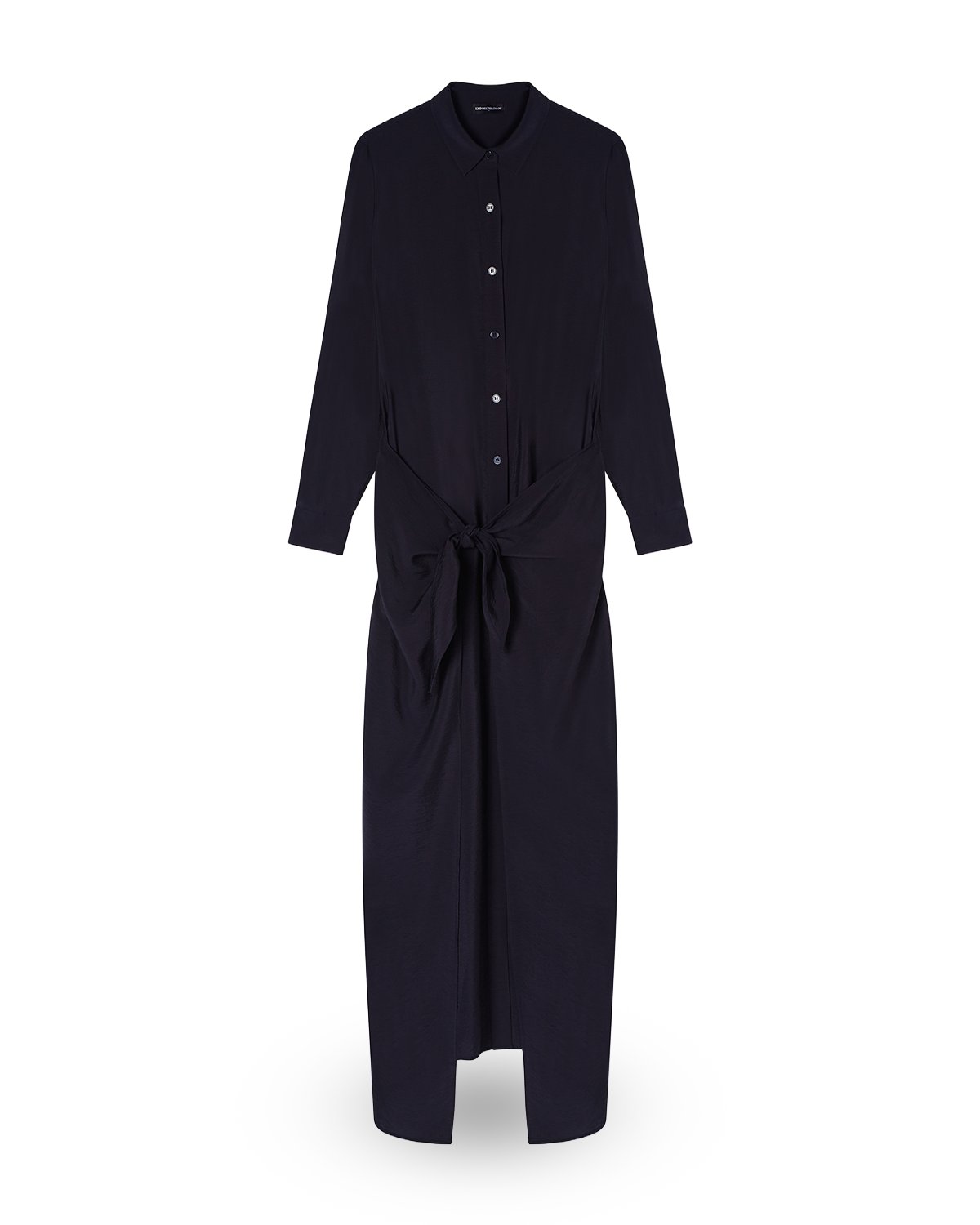 Techno Rayon Wrap Detail Maxi Dress