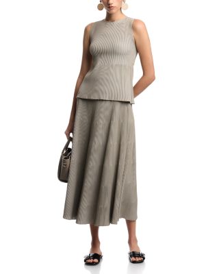 Bicolor Ribbed Sleeveless Top