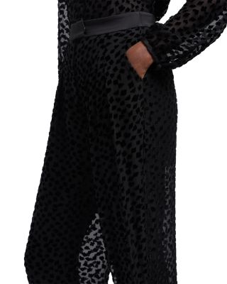 Tulle and Velvet Trousers with Jeu de Carte Motif