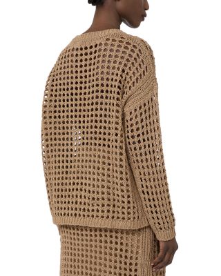 MXPFEBE Desert Open Knit Sweater