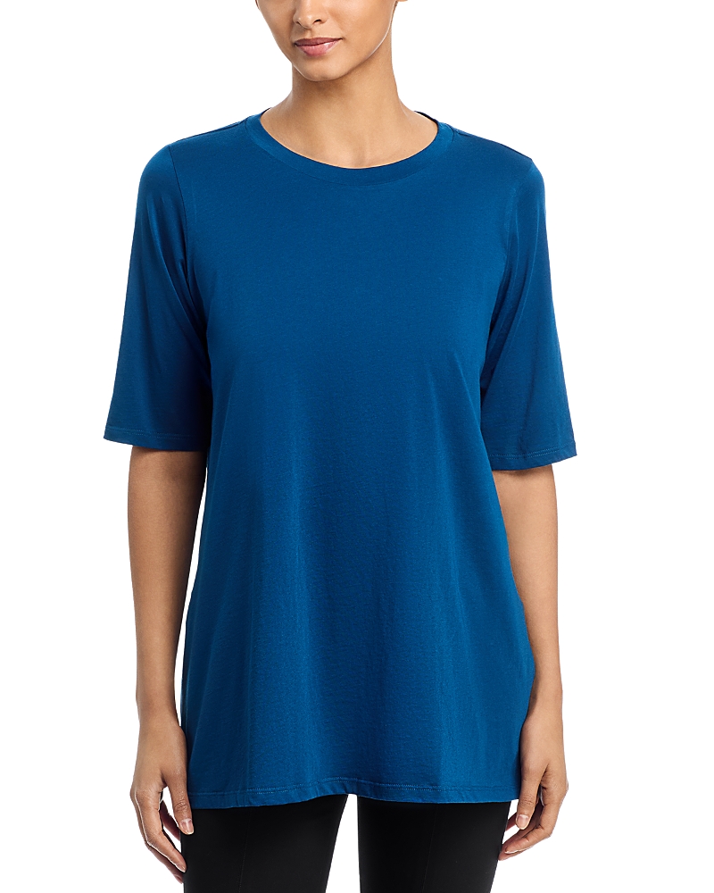 Eileen Fisher Crewneck Elbow Sleeve Easy Tunic
