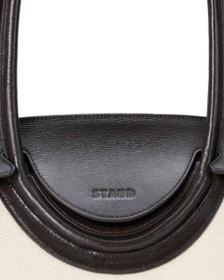 Maude Canvas & Leather Shoulder Bag