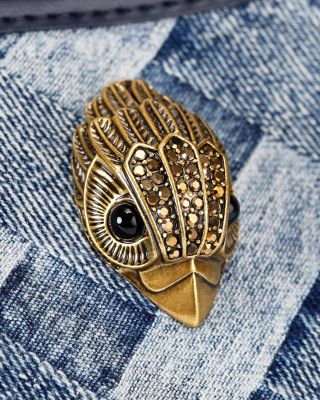 Kurt Woven Denim Shoulder Bag