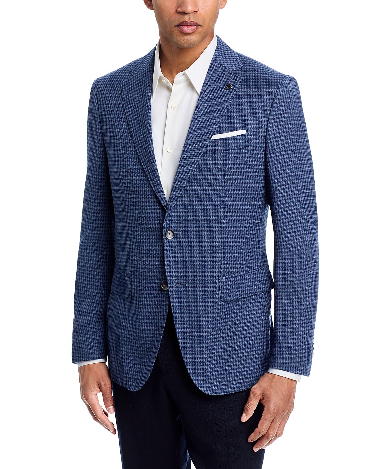 Boss H-Hutson Gingham Slim Fit Suit Jacket