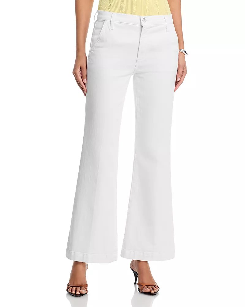 Joe's Jeans The Molly Petite High Rise Trouser Jeans in White