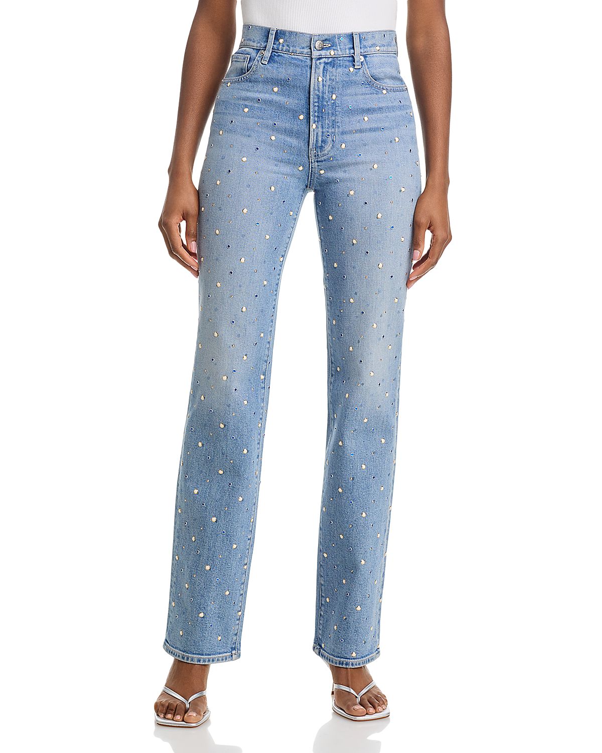 Veronica Beard Dylan High Rise Straight Jeans