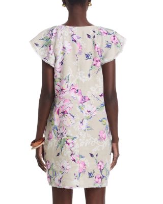 Floral Gardens Linen Shift Dress