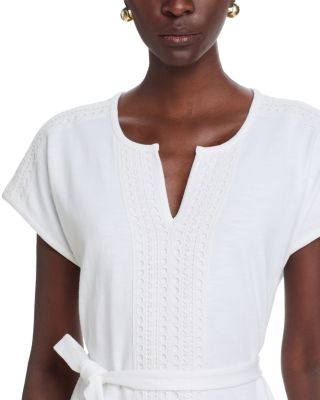 Sunset Harbor Lace Trim Dress