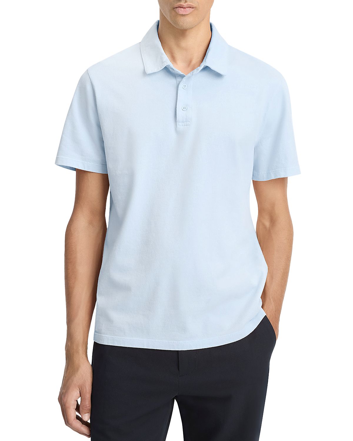 Vince Cotton Knit Polo Shirt