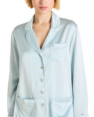 Silk Woven Long Pajama Set