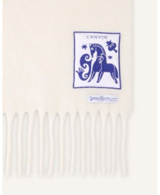  Lunar Year Wool Scarf with Fringes