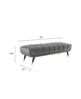 Adept 60" Performance Velvet Bench