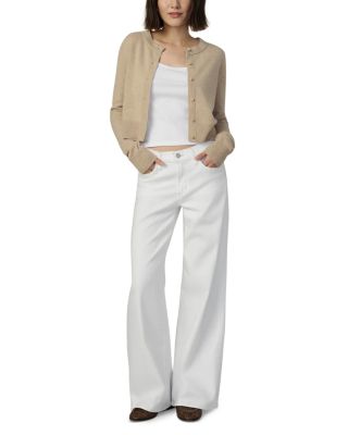 The Lou Lou Low Rise Wide Leg Jeans in White
