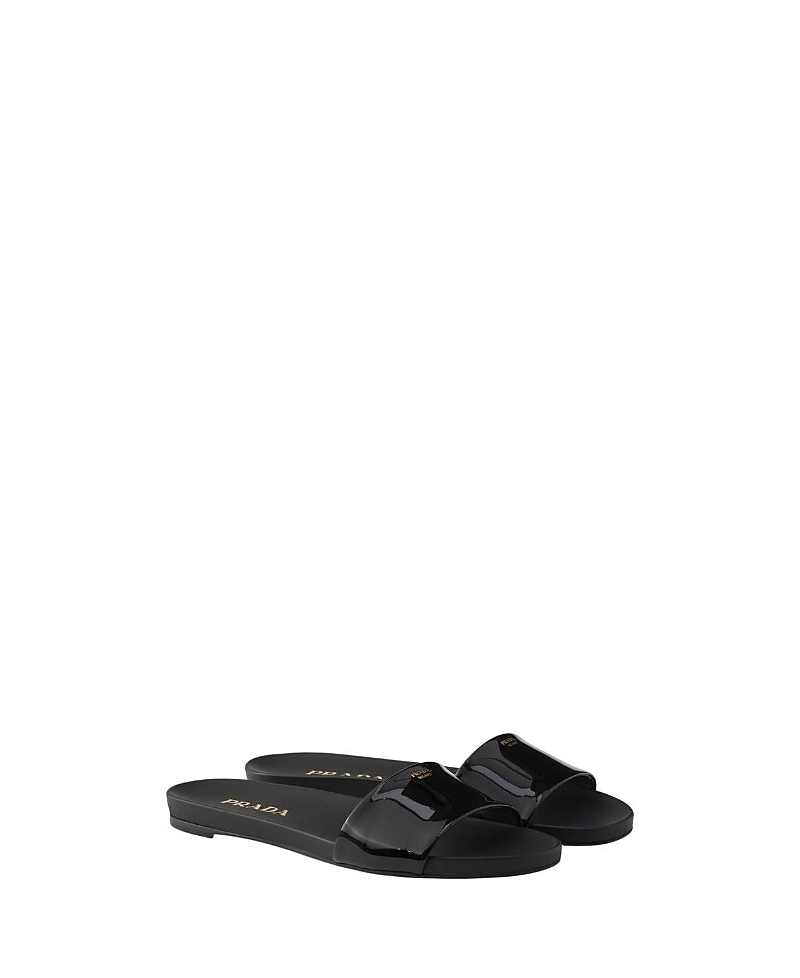 Prada Women's Patent Leather Slides