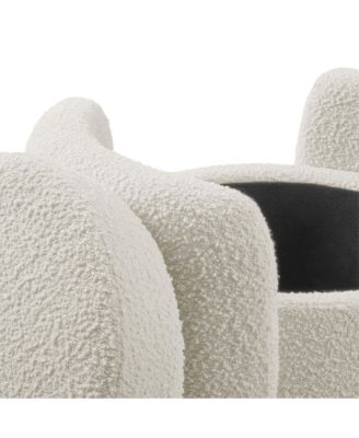 Nebula Boucle Upholstered Ottoman