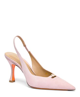  Women's Suede High-Heel Slingback