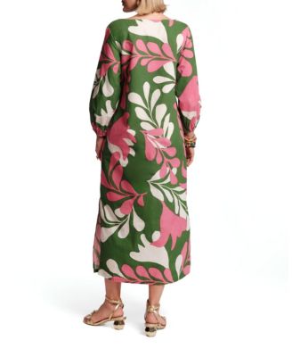 Minnow Maxi Modern Palm Dress