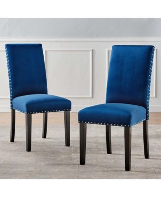 Parcel Performance Velvet Dining Side Chairs, Set of 2