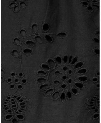  Jillian Embroidered Eyelet Tiered Maxi Dress