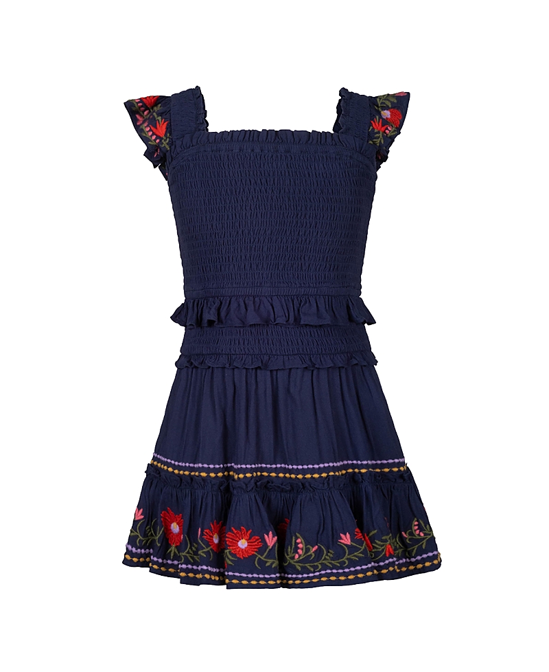 Change of Scenery Girls' Embroidered Zoe Smocked Tiered Dress - Little Kid, Big Kid