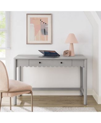 Emmeline 1-Drawer Scallop Writing Desk