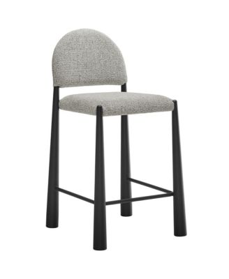 Hayley Upholstered Fabric Counter Stool